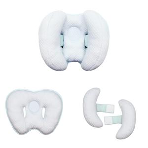 Baby 2 in 1 Travel Cushion, Banana Shape Baby Neck Head Support Travel Pillow Stroller Insert Cushion for Kids, Toddler, Blue