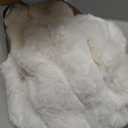 Ultra Soft Cozy Faux Fur Throw Blanket, Fuzzy Plush Thick Bubble Blanket, Luxury Fluffy Blanket for Couch, Sofa, Bedroom, and Living Room, 50x60 Inches, Cream White