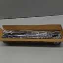 Black Shower Rod with 12 Hooks, 43-72 Inches, Rust Resistance, Adjustable Tension Rod with Durable Spring, No Drilling - Use For Bathroom, Bedroom, Home, Matte Black