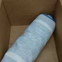 Pauwer Bathroom Rug Mat Set 3 Piece, Microfiber Shaggy Bath Set, Non-Slip Ultra Soft Carpet Mats, Absorbent with U-Shaped Toilet for Bathroom, Tub, Shower, Blue