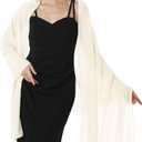 Chiffon Shawls and Wraps for Evening Dresses Women Elegant Soft Scarf Bridal Scarve Wedding Stole, Plus Size