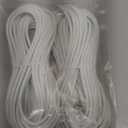 Smays 2-Pack 25ft USB to Micro USB Extension Power Cable Compatible for Wyze Cam, Oculus Go, Yi Home Camera, Kasa Cam Security Camera, White