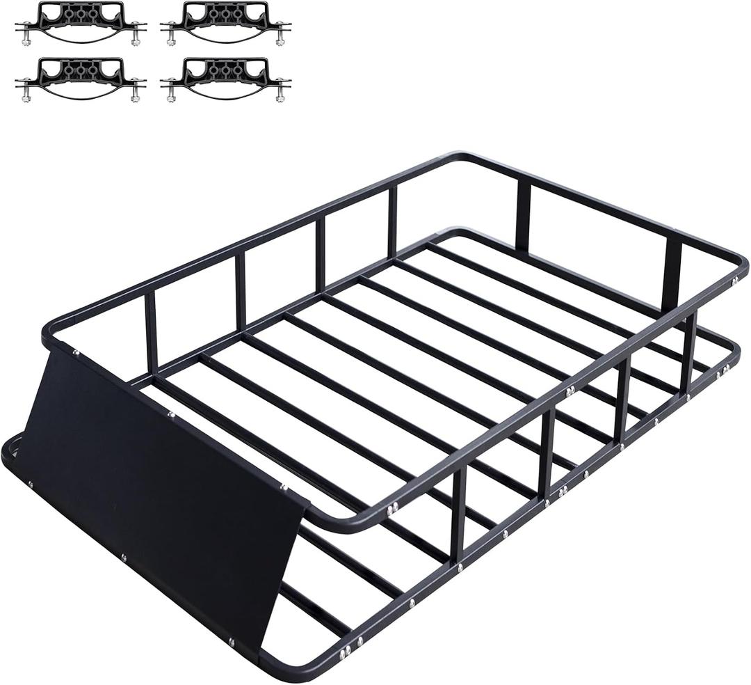 64"x39"x8" Universal Heavy Duty Roof Cargo Rack Anti-Rust Top Luggage Rack