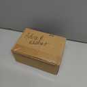 WOODAMORE Advice and Wishes Cards Box - 50 Pcs Rustic Baby Shower Advice Cards, Wedding Advices Card for Bridal Shower, Well Wishes Box for Graduation, Christmas, Birthday Party Decorations