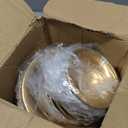 Gold Flower Vases for Centerpieces: Wedding Compote Bowl 5.1 Inch Small Urn Vase Metal Pedestal Vase for Table Party Event Set of 10