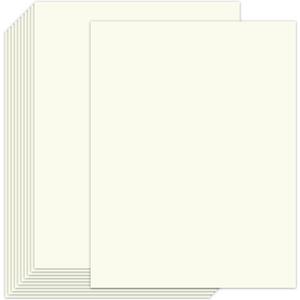 100 Sheets Cream Cardstock Paper 8.5 x 11 Ivory Paper, 65lb Premium Off White Card Stock for Paper Crafting, Invitations, Certificates, Card Making