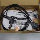 LD-200 2-Pistons Hydraulic Disc Brake Set for ebike,2-PIN Power-Off Electric Bike Hydraulic Brake kitHydraulic Brake Kits with mounting Tools and Screws (Black-Rear1850mm-Single Kit)