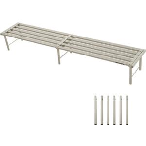 Metal Plant Stand, Rust-proof Aluminum Flower Pot Stand, Plants Display Stands Decoration Racks for Living Room Balconies and Gardens (120 White)