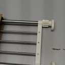 Hershii Tension Shelf Expandable Rod Closet System Heavy Duty Clothes Hanger Adjustable DIY Storage Organizer Shoe Rack (23.62 - 39.37 inches, Ivory)