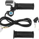 Electric Bike Throttle Grip Lock Key Set LED Indicator for Motorcycle Scooter 48V powersports throttles of grip adopts ABS material which