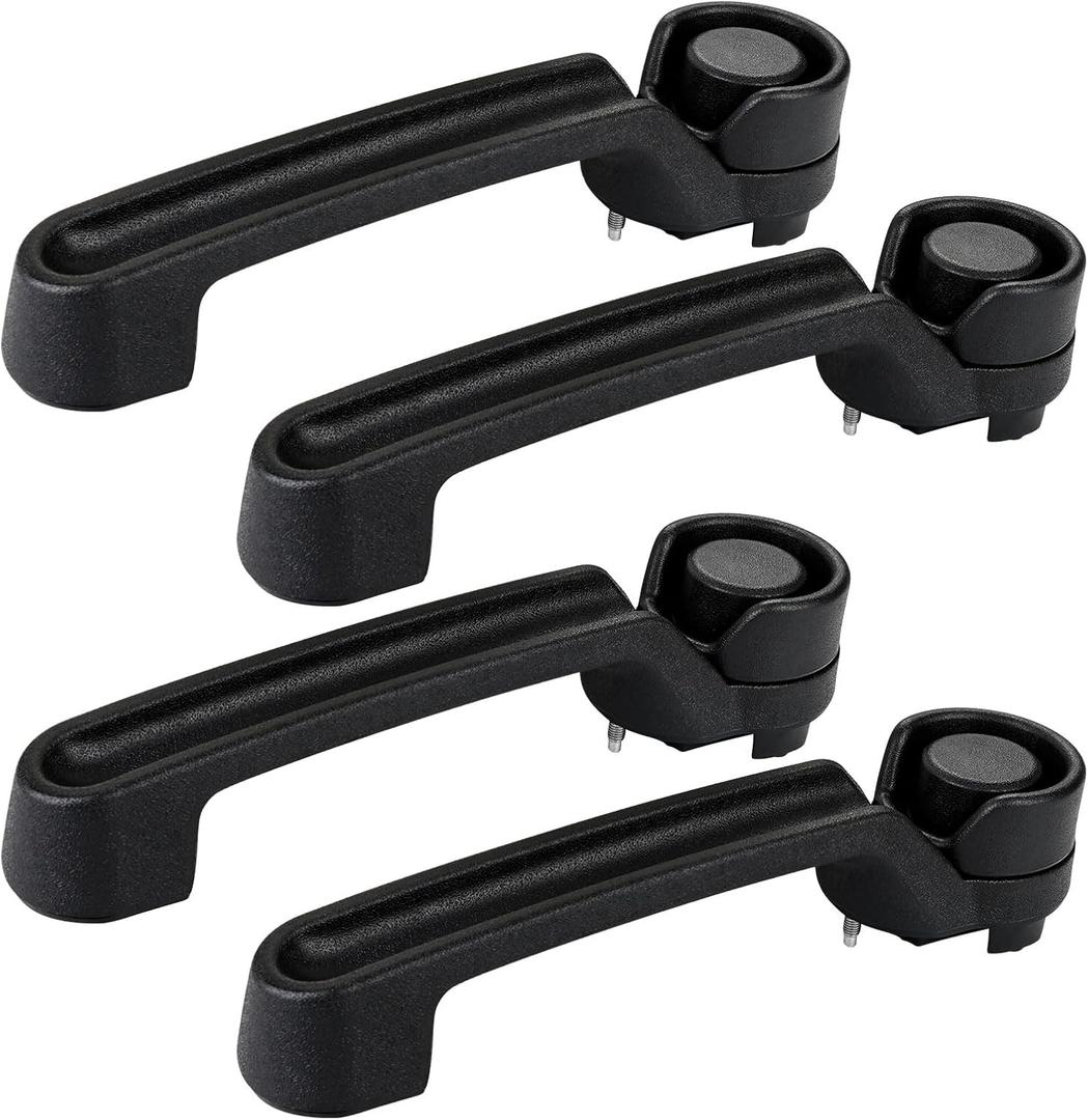 JDMON 4PCS Exterior Door Handles Replacement for Dodge Nitro 2007-2011, Jeep Wrangler 2007-2017, Liberty 2008-2012, Wrangler JK 2018 Replacement for 4589164AC 4589164AD 4589164AE 4589164AH 4589164AI