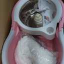 Cute Pink Mop and Bucket Set with 3 Extra Refills (Pink)