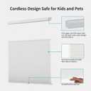 MYshade Top Down Bottom Up（TDBU） Cellular Shades, 1.5 inch Cordless Light Filtering Privacy Light Control Sheer & Room Darkening Honeycomb Blinds for Home Bedroom Office, 24" W x 50" H, White