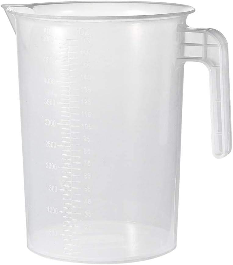 XYWHPGV 5000ml Clear Plastic Graduated Measuring Cup with Handle(F05BB C4670 766C7 085FF 0C700 6BDB4
