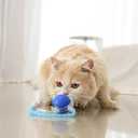 Interactive Cat Toys for Indoor Cats with Feather, Rechargeable Automatic Cat Toy Keeps Your Cat Active & Engaged, Durable & Safe Speedy Tail 2.0 Cat Toy (Blue)