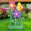 Syhood 6 ft Summer Inflatable Sunflower Decoration Large Inflatable Flower LED Blow up Decor for Spring Summer Holiday Outdoor Yard Lawn Party Supplies(Flower)