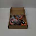 Caster Wheels Heavy Duty 3 Inch Stem Caster 1600Lbs, Threaded Stem Casters 3/8"-16 x 1(Stem Diameter 3/8", Stem Length 1"), Safety Locking Caster Set of 4, Industrial Castor Wheels for Cart, Furniture