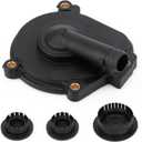 2720100631 PCV Vent Valve Crankcase breather Oil Separator Cover & Camshaft Expansion Plug Kit for Mercedes C230 C300 E350 C350 SLK300 ML350 ML450 GL450 GLK350 Replace# 0009985690 0009986590