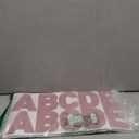 Harloon 232 Pcs 24 Sheets Large Glitter Letter Stickers Big Font Alphabet Letter Self Adhesive Letters Kit Mailbox Stickers for Mailbox Bulletin Boards Classroom Home(Pink,4 Inch)