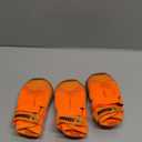 Hcpet Dog Shoes for Large Dogs, Breathable Dog Booties for Small Medium Dogs, Anti-Slip Dog Boots & Paw Protectors for Hot Pavement Winter Snow Hiking with Reflective Straps Orange Size 1