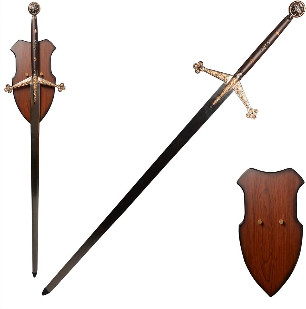 55" Medieval Royal Scottish Claymore Highland Sword for Cosplay, Collection