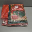 Christmas Ornament Storage Box With Dividers - Large Organizer Holds 128 3'' Ornaments, Red Holiday Ball Container