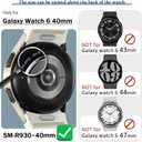 RICHONE [16Pack] Case Compatible with Samsung Galaxy Watch 6 40mm Screen Protector, Soft TPU Cover Scratch Resistant Full Protective Bumper Set Accessories for Men Women (Galaxy Watch6 40mm SM-R930)