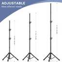 Backdrop Stand 10x7.5ft, Height Adjustable and Width Adjustable Backdrop Stand, Back Drop Stand for Balloon Arch, Photo, Parties