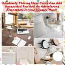 Easter Scavenger Hunt Clue Cards, Easter Party Games for Family Adults Friends, Game Cards for Sunday Holy Week Birthday Spring Camping Gathering, Easter Party Decorations, 01 (Yellow)