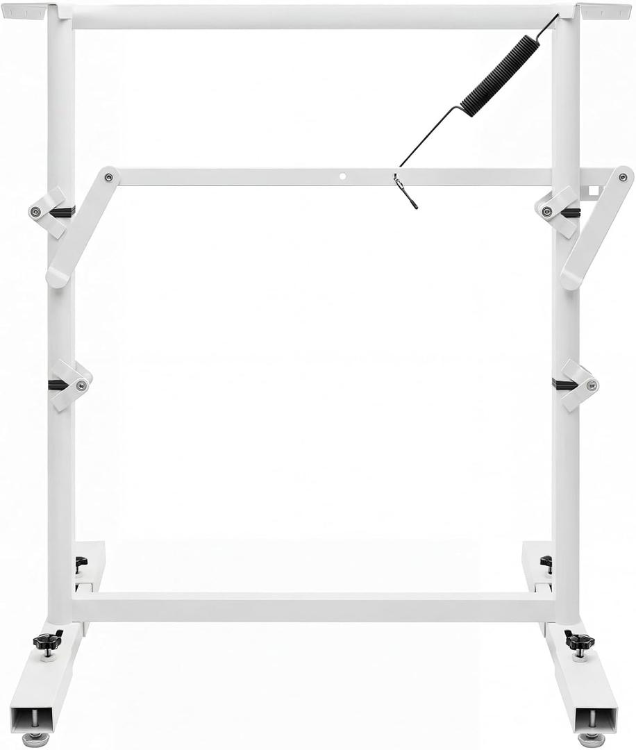 MorningRo RV Adjustable Table Leg Folding Dinette Table Stand Bed Base for RV Height Adjustable Bracket for Caravan Motorhome Yachts and Various Outdoor Activities (White)
