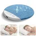 2026 Mini Bluetooth Pillow Speaker for Sleeping, Under Pillow Speaker with Built-in White Noise & Pink Noise Sound Machine, 48H Playtime, 3 Timers, Stereo Bass Private Sleep Audio (Blue)