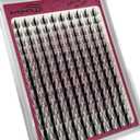 2 x Fairy Lash Clusters  140pcs Manga Eyelash Cluster, Natural 10-18mm Mixed Length Anime Individual Lashes, Invisible Clear Band DIY Cluster Lash Extension for Beginners