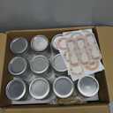 32 oz Mason Jars with Airtight Lids and Bands, 12-Pack with Wide Mouth, Rustic Stickers & Tags, Quart Glass Canning Jars for Pickling, Food Storage, Fermentation,Overnight Oats