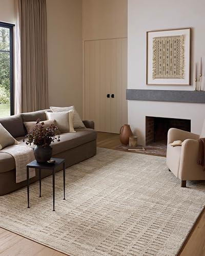 Loloi Amber Lewis Monty Collection MOT-03 Ivory/Beige 9'-2" x 13', .50" Pile Height, Area Rug