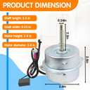 FFV3700297S Bathroom Fan Motor Compatible with Panasonic Exhaust Fan FV-08VQ3/ FV-11VQ3 FV11VH2/ FV11VHL2/ FV-LP003, Quiet Ventilation Fans Motor Replacement Parts FFV3700175S (120 Volts 1750 RPM)