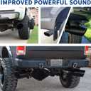 4 to 8 inch Exhaust Tip, MONOKING Diesel Exhaust Tip 4 Inlet Stainless Steel Bolt On Black Tailpipes Tips 4" Inlet 8" Outlet 15" Long