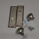 Prime-Line E 2330 Mortise Keyed Lock Set with Satin Nickel Knob  Perfect for Replacing Broken Antique Lock Sets and More, Fits 1-3/8 In.-1-3/4 In. Interior Doors, Satin Nickel (Single Pack)