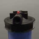 Pentair Pentek 150467 Big Blue Filter Housing, 3/4" NPT #20 Whole House Heavy Duty Water Filter Housing with High-Flow Polypropylene (HFPP) Cap and Pressure Relief Button, 20-Inch, Black/Blue