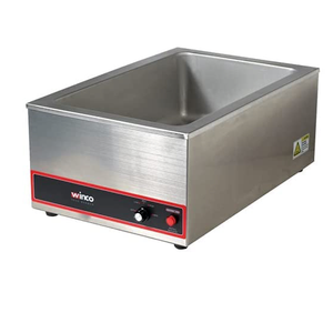 Winco FW-S500 Commercial Portable Steam Table Food Warmer 120V 1200W,Stainless Steel