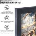 Fxojyvo Engineered Wood 18x22 Picture Frame Set of 3, Black Frame for 18 x 22 Inch Picture Poster Photo, Light Weight 18 by 22 Frame with Wood-grain for Wall - 3 Pack/Black/18 x22