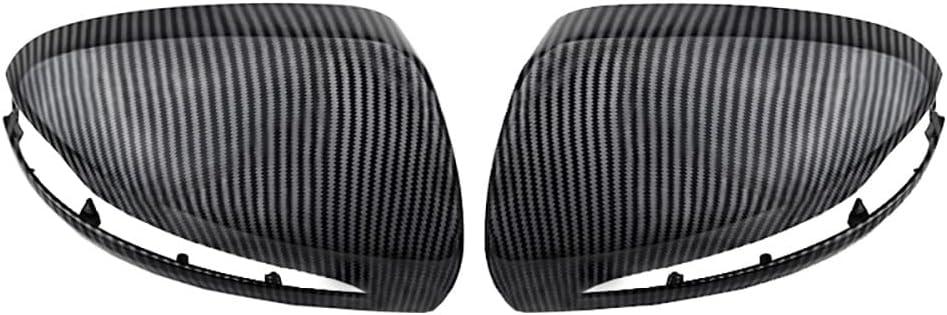 1 Pair ABS Wing Mirror Housing Covers, Left Right Side Door Mirror Covers, 2014-2020 Compatible with Mercedes-Benz C Class CLS Class E Class GLC Class S Class S Class - Carbon Fiber