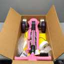 Elecorange T200/T500 Balance Electric Scooter for Kids Age 4-9, 2 Types Front Wheels, Electric Horn, Full Body Lights Up, Wide Deck, 5Mph Safe Speed, 70min Riding, Foldable Kick Scooter Boys & Girl (Princess Pink)