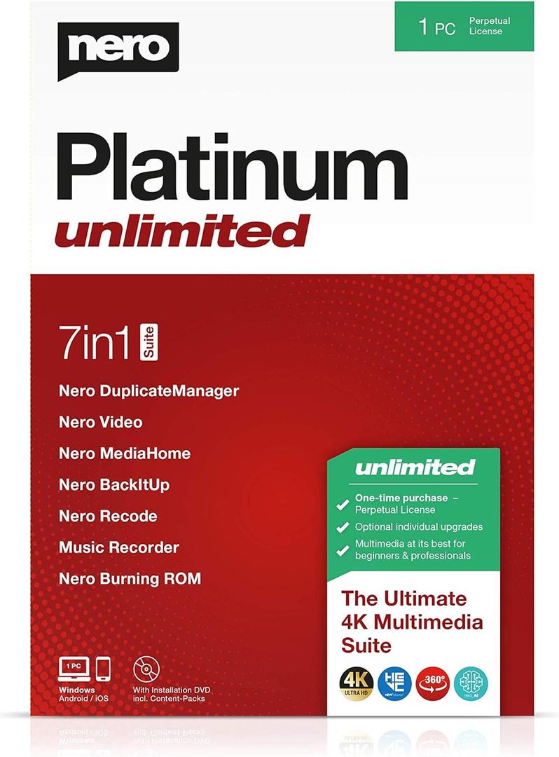 Nero Platinum Unlimited [PC Download]