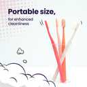 2 x SANGSI Embossed Bristle Toothbrush, Soft Toothbrushes for Adults - Sensitive Teeth and Gums Care - Perfect Travel Essentials  Bubble Bubble Romantic Pack of 4