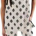 SCUSTY Women's 2 Piece Set Printed Lounge Matching Set Sleeveless Top & Long Pants Casual Loungewear Vacation Travel Outfits (Beige)