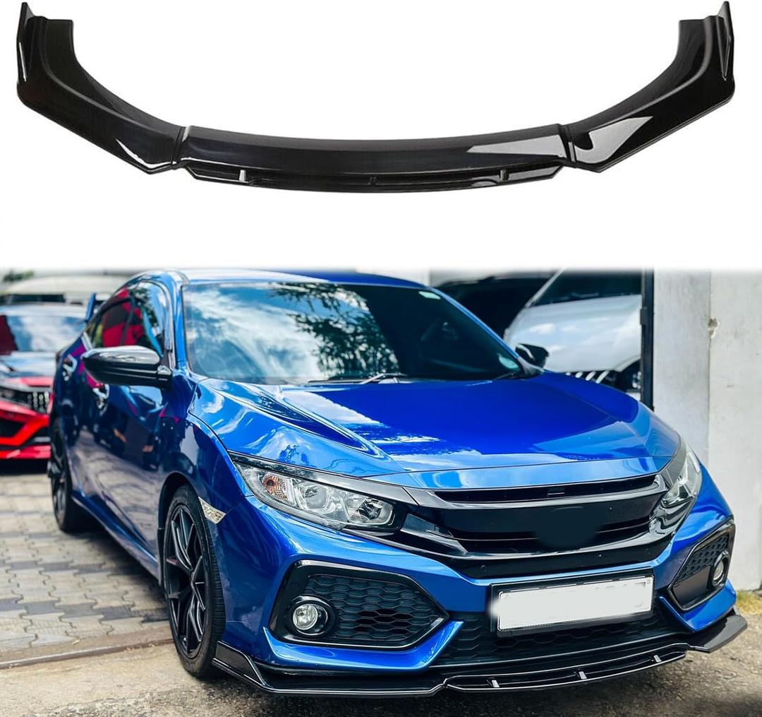 JMTBNO Universal Front Lip for Car, Front Bumper Splitter Lip Splitter Body Kit Compatible with Honda Civic Accord Audi Q5 A5 Toyota Camry Corolla Nissan Altima Ford Mazda