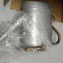 1 Gallon Metal Watering Can with Removable Spout, Nice Galvanized Steel Water Can with Embossed Design for Indoor and Outdoor Plants
