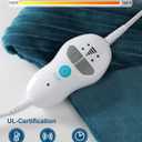 Heating Pads for Back Pain Relief,Wearable Electric Heating Pad with Massager, 24"x35" Extra Large Heated Pad for Neck and Shoulders Cramps,Auto-Shut Off,Machine Washable (Teal)