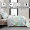 Tritard 3 Piece Coastal Quilt Sets King Size - Reversible Microfiber Quilts with 2 Shams Soft Lightweight Beach Bedding Nautical Bedspread Coverlet Summer Comforter Set for All Season, 106''x96'', C5
