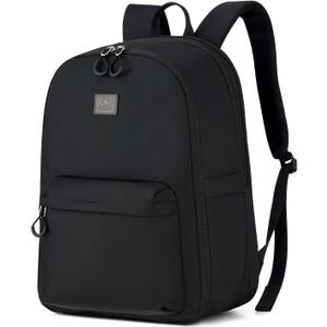 Hanke 18 Inch Expandable Travel Backpack for Women, Personal Item Backpack Work Backpack Woman Men Casual Daypack Backpacks Carry On Bag Backpacks for Airline Approved(Black)